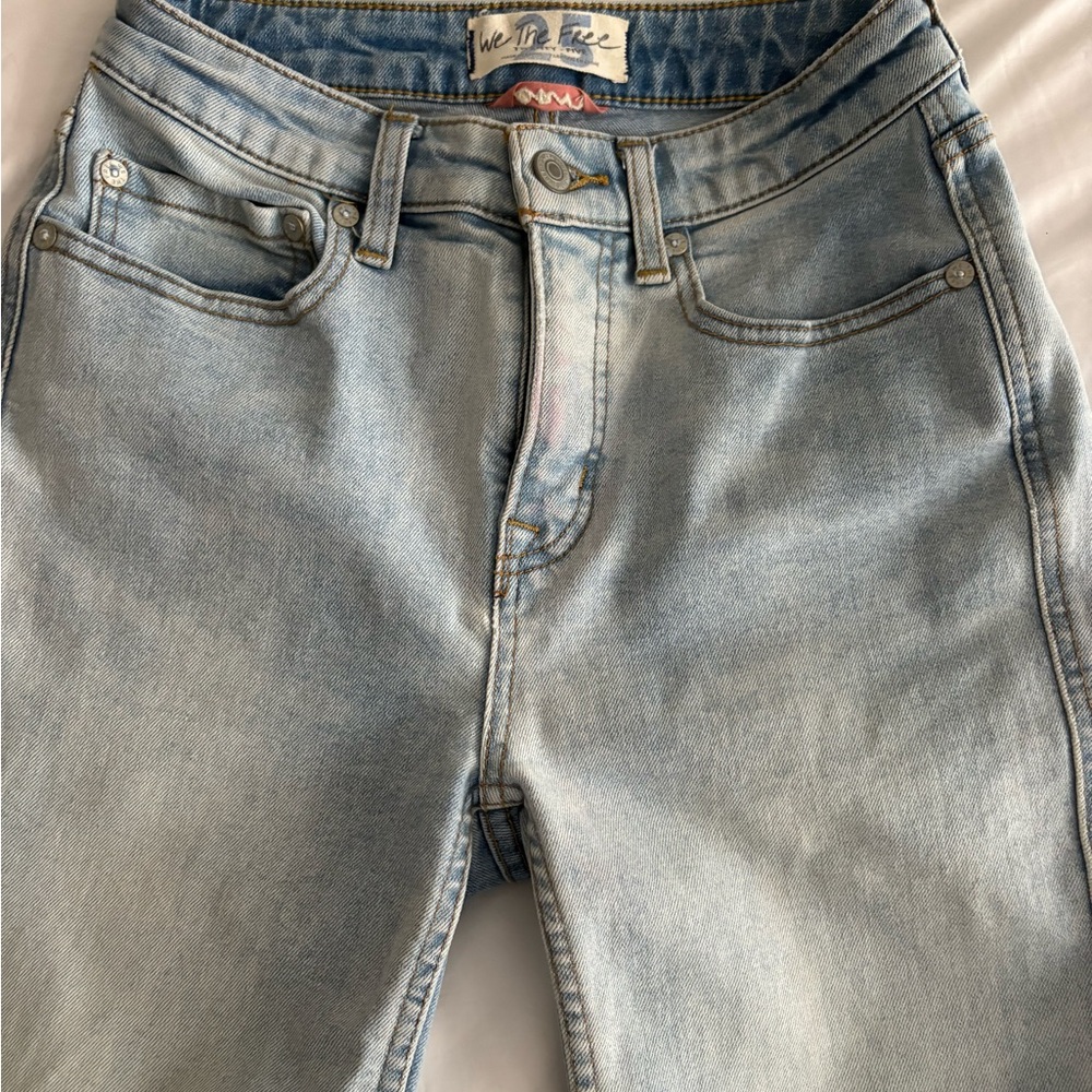 We The Free Sky Blue High Rise Jeans